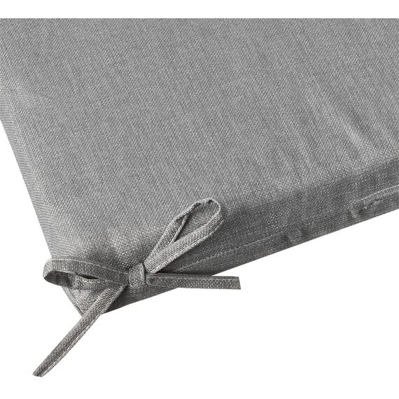 Pillow Perfect Rave Solid Bankauflage/Schaukelauflage, Gesponnenes Polyester, grau, 18" x 45"