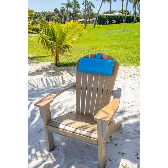 Kopfstützenkissen für Terrasse, Chaiselongue, Poolliege auf der Leiste mit rutschfestem beschwertem Schwanz und Handytasche, schnell trocknend im Freien für alle Wetter-Poolmöbel und -liegen (Havelock