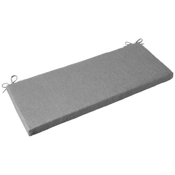 Pillow Perfect Rave Solid Bankauflage/Schaukelauflage, Gesponnenes Polyester, grau, 18" x 45"