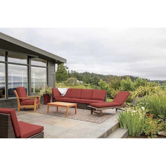 CLASSIC ACCESSORIES Ravenna Wasserabweisendes Terrassen-Rückenkissen, 63,5 x 55,9 x 10,2 cm