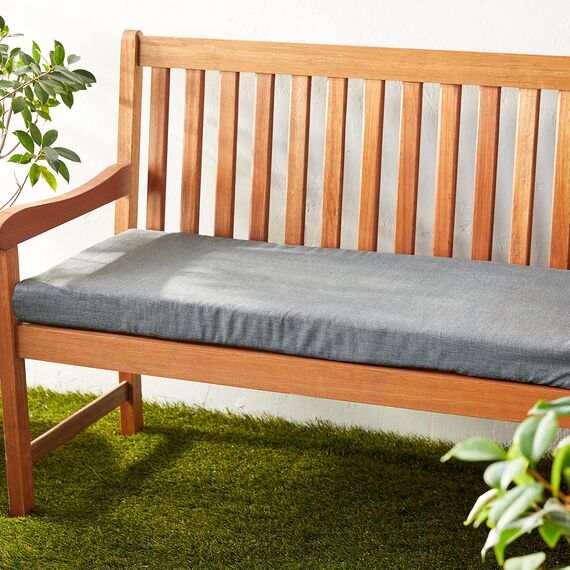 Pillow Perfect Rave Solid Bankauflage/Schaukelauflage, Gesponnenes Polyester, grau, 18" x 45"