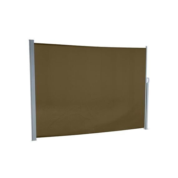 empasa Seitenmarkise Start 2.0 Sichtschutz Sonnenschutz Windschutz Markise ausziehbar für Garten, Balkon und Terrasse, mit Standfuß, Farbe:braun, Größe:180 x 300