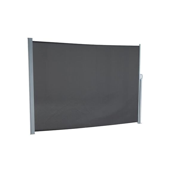 empasa Seitenmarkise Start 2.0 Sichtschutz Sonnenschutz Windschutz Markise ausziehbar für Garten, Balkon und Terrasse, mit Standfuß, Farbe:anthrazit, Größe:160 x 450