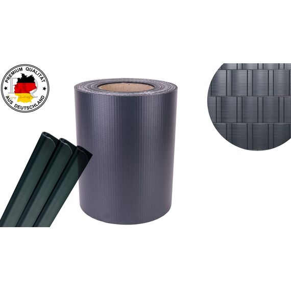 50 Stück PVC - Enjoy-Quality PVC - Klemmschienen/Klemmen/Klemmstreifen - Befestigungsclips/Clips für Doppelstabmattenzaun Sichtschutzstreifen/Zaunfolie/Sichtschutzfolie - Zaun/Garten - Anthrazit