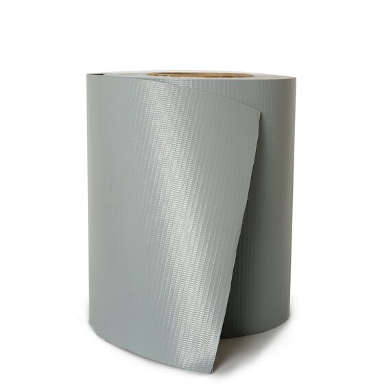 Naimorui PVC Sichtschutzfolie Sichtschutzstreifen Garten Sichtschutz Zaun Inkl. 20 x Befestigungsclips 450g/m² - Doppelstabmatten für Gartenzaun - (19cm*35m Grau)