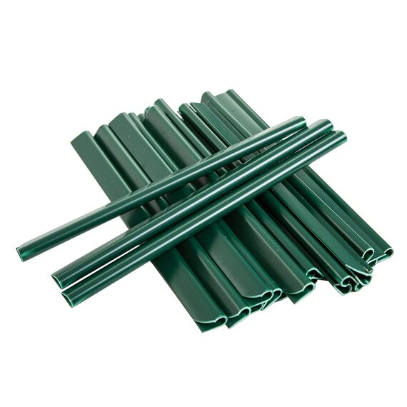 Sichtschutz PVC - Grün RAL 6005-35m (7m²) - Doppelstabmatten Zaunfolie Windschutz blickdicht Windschutz