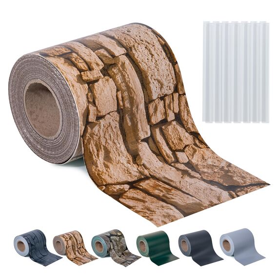 Sichtschutzstreifen Zaun 35 m x 19 cm inkl.20 Clips, Sichtschutz Zaunfolie PVC Sichtschutzstreifen Doppelstabmatten für Gartenzaun, Balkon/Diverse Farben