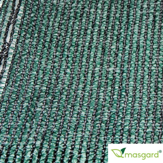 Masgard® Schattiergewebe 150 g/m² Verschiedene Abmessungen (Schattierwert ca. 90%) Sonnenschutz Sichtschutz Windschutz Zaunblende (2,00 m x 50,00 m = 100 m² (Rolle))