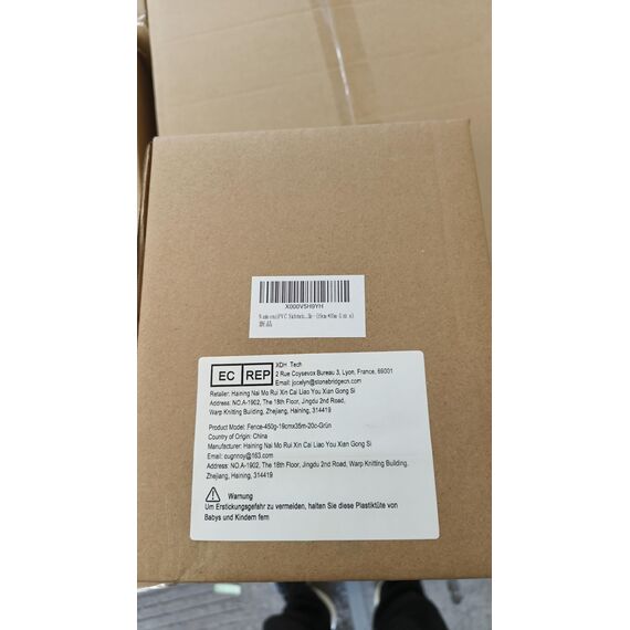 NAIMORUI Sichtschutzfolie Sichtschutzstreifen Garten Sichtschutz Zaun Inkl. 20 Befestigungsclips 450g/m² - Doppelstabmatten für Gartenzaun，Balkon 19cm*35m Grün