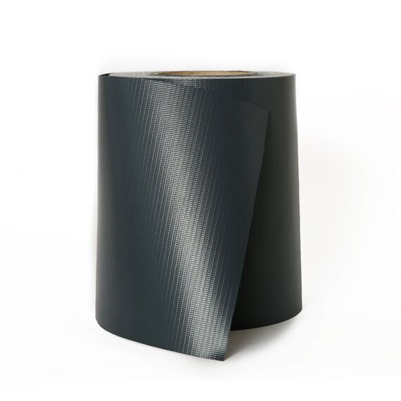 NAIMORUI PVC Sichtschutzfolie Sichtschutzstreifen Garten Sichtschutz Zaun Inkl. 30 x Befestigungsclips 450g/m² - Doppelstabmatten für Gartenzaun - (19cm*50m Anthrazit)