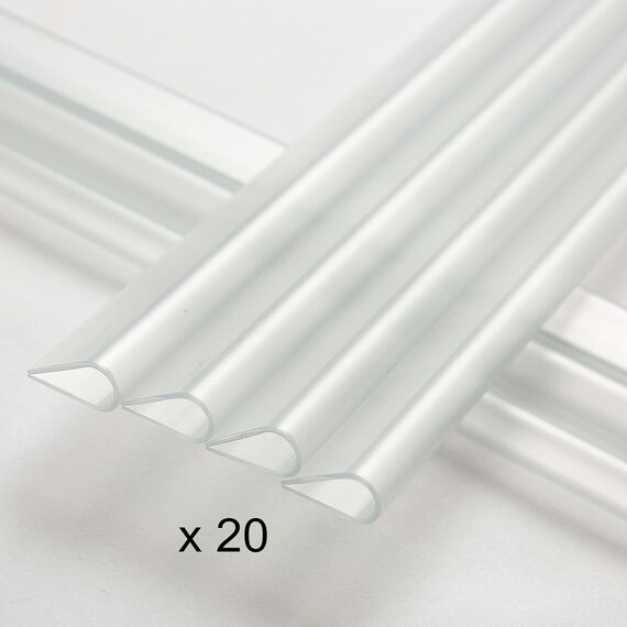 NAIMORUI PVC Sichtschutzfolie Sichtschutzstreifen Garten Sichtschutz Doppelstabmatten Zaun Inkl. 20 x Befestigungsclips 450g/m² - Doppelstabmatten für Gartenzaun - (19cm*35m Schiefer-Optik)