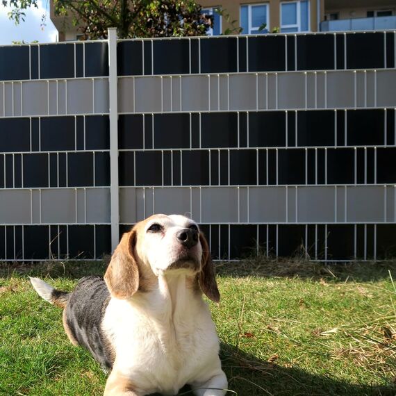 WORKINGHOUSE PVC Sichtschutzstreifen 450g/m² Standard für Doppelstabmatten Zaun – 4er Spar-Set (140m Gesamtlänge), Hellgrau RAL 7038 | Wind- & Blickschutz, wetterfest, inkl. Clips