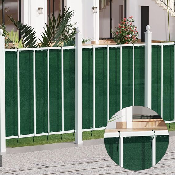 WOLTU Kabelbinder uv beständig 200 mm x 4 mm 100 Stück Grün mit Zugfestigkeit 19 kg aus Nylon für Zaunblende Gartenbau Kabelmanagement Gartenarbeit Wohnen