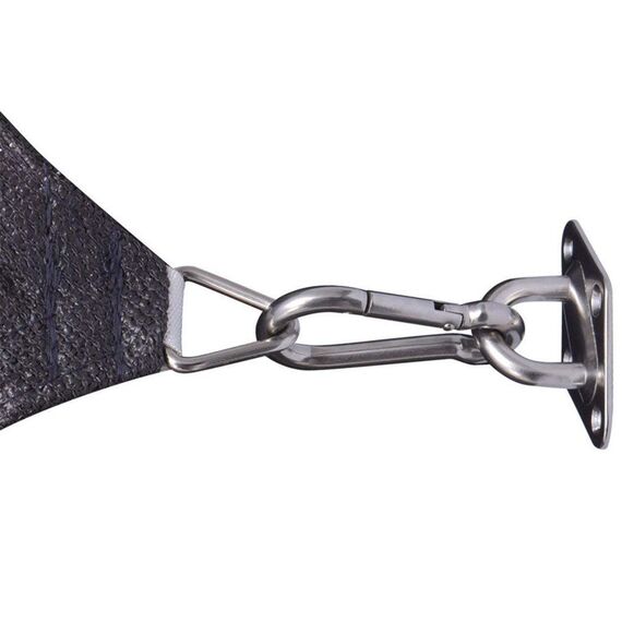 HOMPER M6 Sonnensegel Befestigungs Kit, Zubehör Montage für Viereckigen Dreieckigen Sonnenschutz Rostfreier Edelstahl(8-teiliges Set für Viereck + 16st Schrauben)