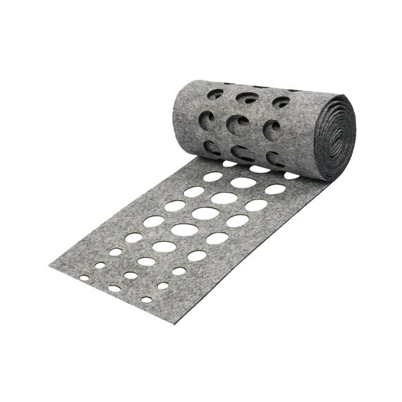 Zaundruck einzelner Sichtschutzstreifen aus Techno-Vlies - nachhaltiger Sichtschutz mit Laser Ornament - Windschutz 2,6 m x 19 cm - Schutzstreifen - Venezia Bubble