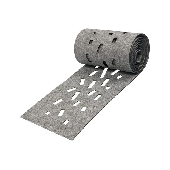 Zaundruck einzelner Sichtschutzstreifen aus Techno-Vlies - nachhaltiger Sichtschutz mit Laser Ornament - Windschutz 2,6 m x 19 cm - Schutzstreifen - Venezia Criss Cross