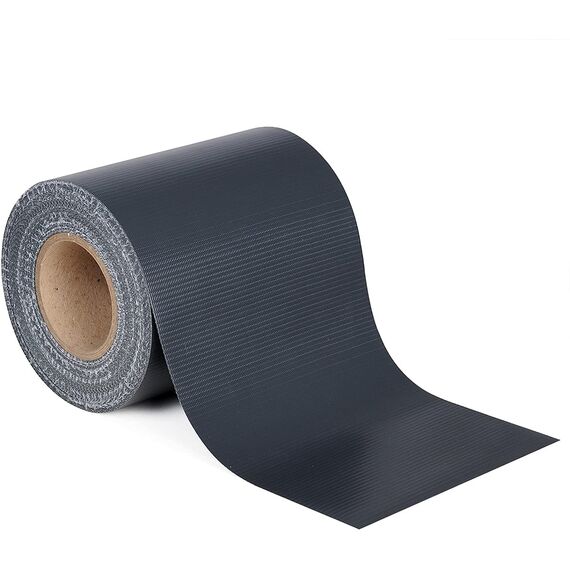 WOLTU Sichtschutzstreifen für doppelstabmatten 450 g/m² PVC, Doppelstabmattenzaun Blickdicht Wetterfest Windschutz 19cm x 70m, Sichtschutz zaun für Garten Balkon inkl.50 Befestigungsclips, Anthrazit