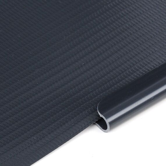 WOLTU Sichtschutzstreifen für Doppelstabmatten 450 g/m² PVC, Doppelstabmattenzaun Blickdicht Wetterfest Windschutz 19cm x 35m, Sichtschutz zaun für Garten Balkon inkl. 25 Befestigungsclips, Anthrazit