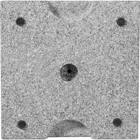 Doppler Granitsockel 25kg I Schirmständer mit Griff-Mulde für Transport I Sonnenschirmständer für Sonnenschirme mit max. 200cm Schirmdurchmesser & 2,5-4,8cm Rohrdurchmesser