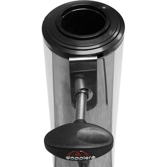 Doppler Trolley Granitsockel 45kg mit Rollen I Schirmständer für Sonnenschirme mit max. 250cm Schirmdurchmesser & 3,2-6,0cm Rohrdurchmesser I Sonnenschirmständer mit Auszieh-Griff