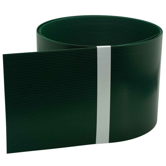 INTRA-TEC Zaun-Sichtschutzstreifen Moosgrün - 10 Stück aus Hart-PVC 252x19 cm, RAL 6005 für Doppelstabmattenzäune, Windschutz