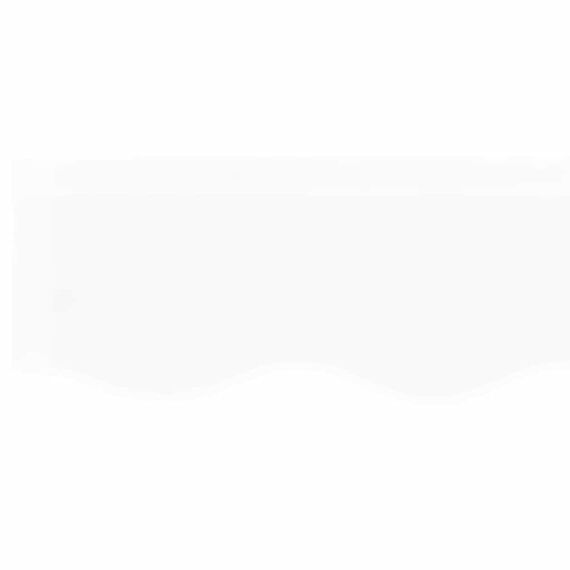 vidaXL Markisenersatzstoff Weiß 280 x 245 cm Polyester, Balkon-Sichtschutz, modernes rechteckiges Sonnendach, strapazierfähiger UV-beständiger Stoff, wetterfester Unterstand