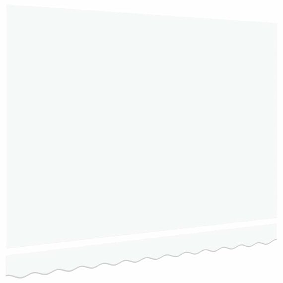 vidaXL Markisenersatzstoff Weiß 280 x 245 cm Polyester, Balkon-Sichtschutz, modernes rechteckiges Sonnendach, strapazierfähiger UV-beständiger Stoff, wetterfester Unterstand