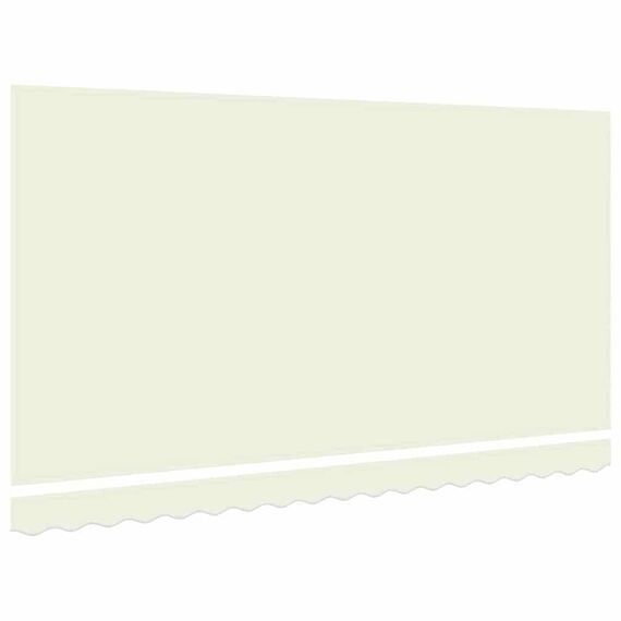 vidaXL Markisenersatzstoff Creme 380 x 195 cm Polyester, Balkon-Sichtschutz, modernes rechteckiges Sonnendach, strapazierfähiger UV-beständiger Stoff, wetterfester Unterstand