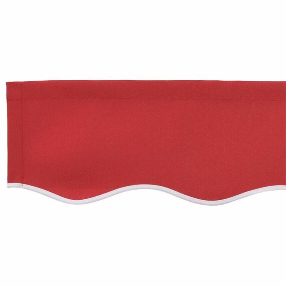 vidaXL Markisenersatzstoff Rot 380 x 345 cm Polyester, Balkon-Sichtschutz, modernes rechteckiges Sonnendach, strapazierfähiger UV-beständiger Stoff, wetterfester Unterstand