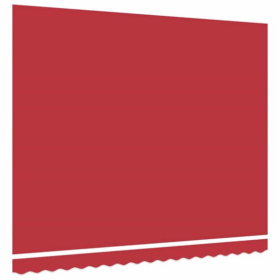 vidaXL Markisenersatzstoff Rot 380 x 295 cm Polyester, Balkon-Sichtschutz, modernes rechteckiges Sonnendach, strapazierfähiger UV-beständiger Stoff, wetterfester Unterstand