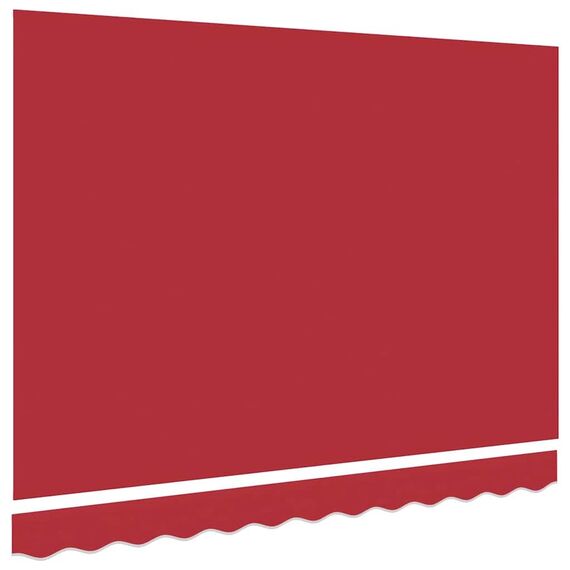 vidaXL Markisenersatzstoff Rot 280 x 245 cm Polyester, Balkon-Sichtschutz, modernes rechteckiges Sonnendach, strapazierfähiger UV-beständiger Stoff, wetterfester Unterstand