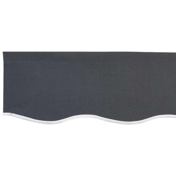 vidaXL Markisenersatzstoff Anthrazit 380 x 195 cm Polyester, Balkon-Sichtschutz, modernes rechteckiges Sonnendach, strapazierfähiger UV-beständiger Stoff, wetterfester Unterstand