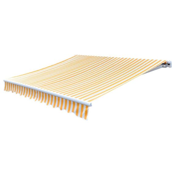 vidaXL Markisenstoff Sonnenschutz Markisentuch Orange-Weiß 450×300 cm Segeltuch