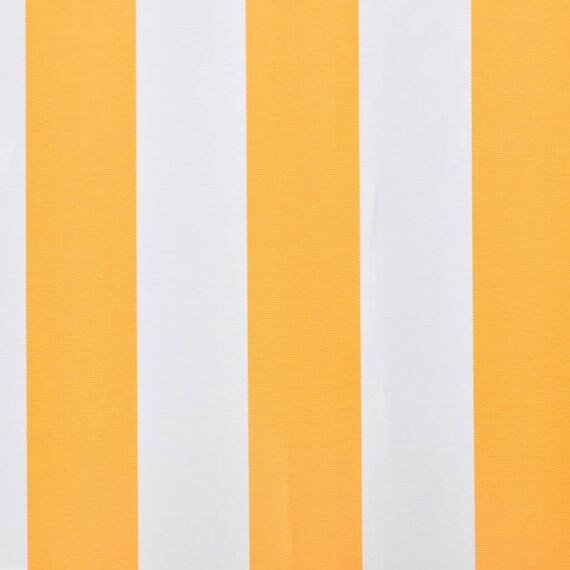 vidaXL Markisenstoff Sonnenschutz Markisentuch Orange-Weiß 450×300 cm Segeltuch