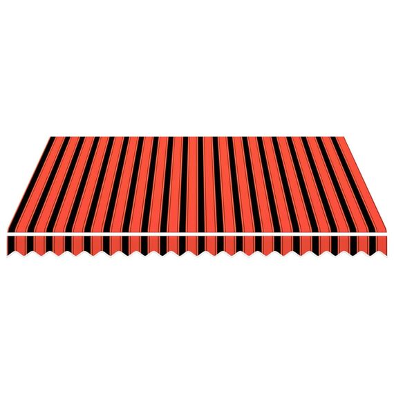 vidaXL Markisenstoff Wasserabweisend Markisentuch Sonnenschutz Sonnensegel Sichtschutz Markise Ersatztuch Segeltuch Orange Braun 3x2,5m