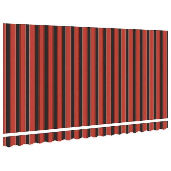 vidaXL Markisenersatzstoff Mehrfarbig 380 x 195 cm Polyester, Balkon-Sichtschutz, modernes rechteckiges Sonnendach, strapazierfähiger UV-beständiger Stoff, wetterfester Unterstand