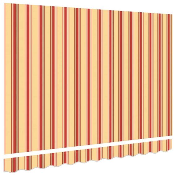 vidaXL Markisenersatzstoff Mehrfarbig 330 x 195 cm Polyester, Balkon-Sichtschutz, modernes rechteckiges Sonnendach, strapazierfähiger UV-beständiger Stoff, wetterfester Unterstand