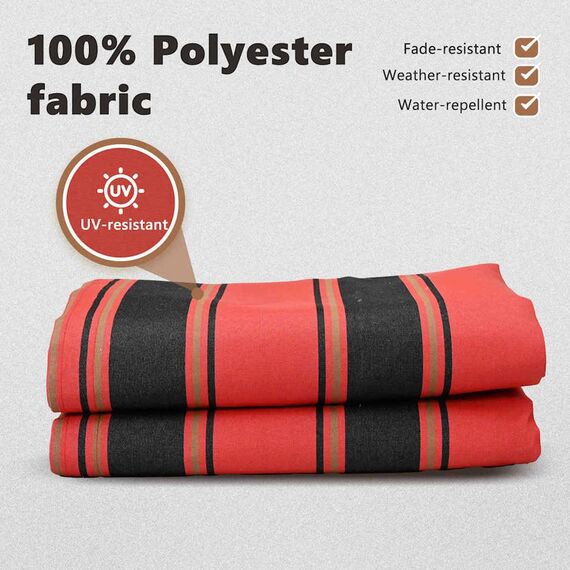 vidaXL Markisenersatzstoff Mehrfarbig 380 x 195 cm Polyester, Balkon-Sichtschutz, modernes rechteckiges Sonnendach, strapazierfähiger UV-beständiger Stoff, wetterfester Unterstand