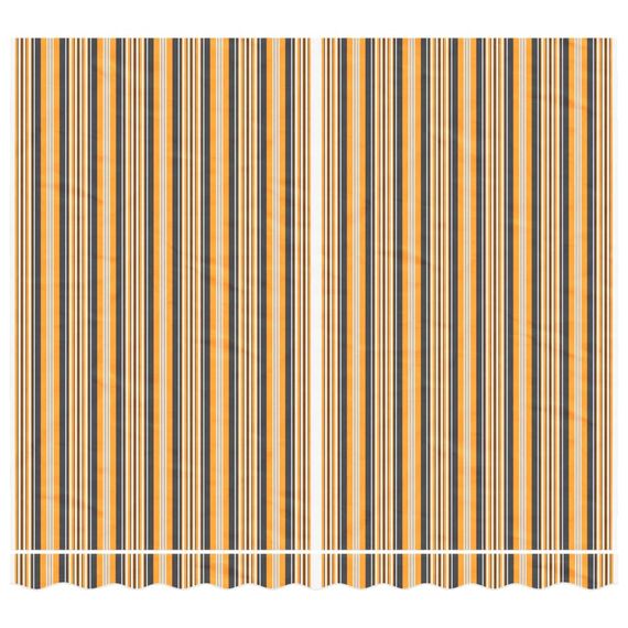 vidaXL Markisenbespannung, Markisenstoff mit PU-Beschichtung, Markisentuch Wetterfest, Ersatzstoff Markise, Mehrfarbig Gestreift 3x2,5m
