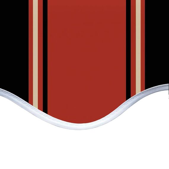 vidaXL Markisenbespannung Wasserabweisend Markisestoff Markisentuch Ersatzstoff mit Volant Markisevolant für Markise Orange Braun 6x3,5m