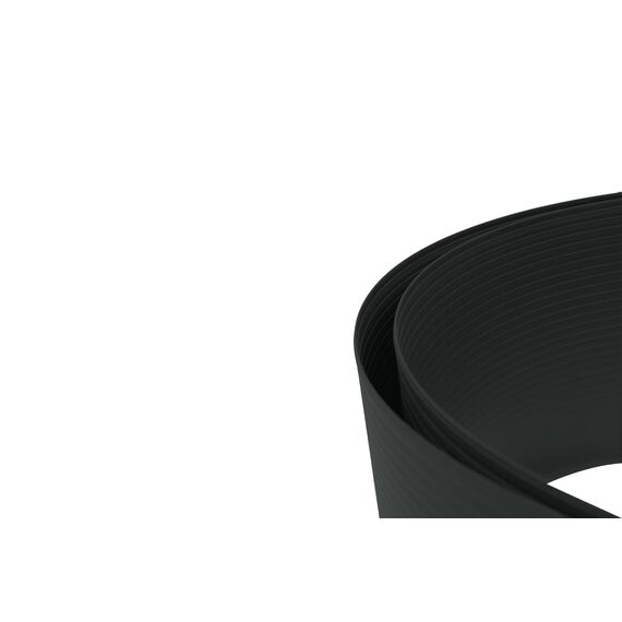 Premium Sichtschutzstreifen Hart-PVC für Doppelstabmatten Anthrazit RAL 7016 Länge 2,525 Meter Höhe 19 cm Stärke 1,35 mm 1 Stück