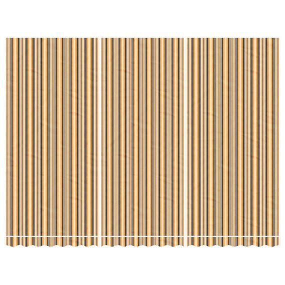 vidaXL Markisenbespannung, Markisenstoff mit PU-Beschichtung, Markisentuch Wetterfest, Ersatzstoff Markise, Mehrfarbig Gestreift 5x3,5m