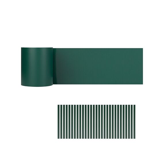 iFence 650g/m² Sichtschutzstreifen 35 Meter x 19 cm, 24 Clips - (35 m, Grün)