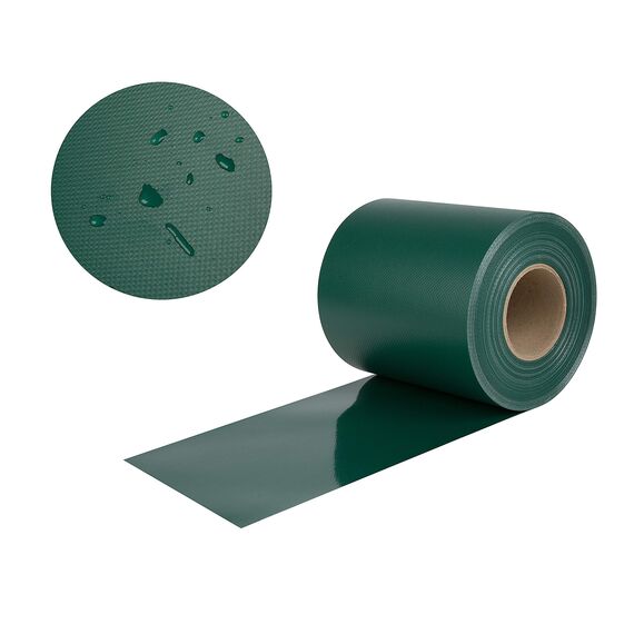 iFence 650g/m² Sichtschutzstreifen 35 Meter x 19 cm, 24 Clips - (35 m, Grün)