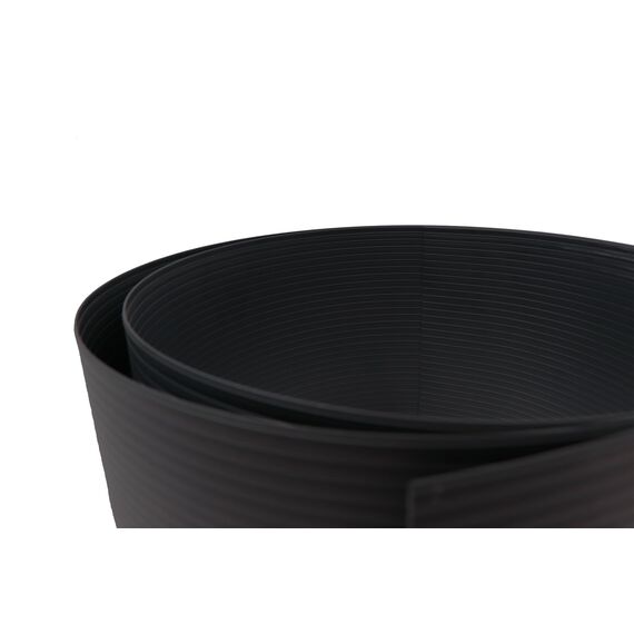 Gartenwelt Hart-PVC Sichtschutzstreifen für Doppelstabmatten Anthrazit RAL 7016 Länge 2,525 Meter Höhe 19 cm Stärke 1,35 mm 10 Stück