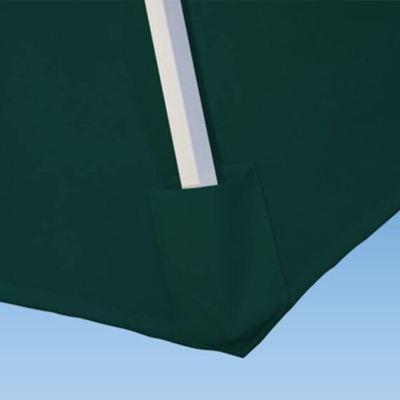 paramondo Sonnenschirm Bespannung für parapenda Ampelschirm 4 x 3 m rechteckig, mit Schirmbelüftung, Waschbar, Grün