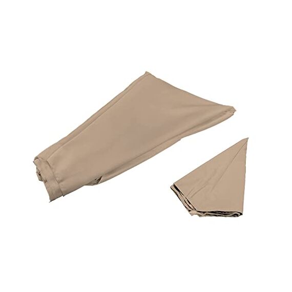 paramondo Sonnenschirm Bespannung für parapenda Ampelschirm Ø 3,5 m rund, mit Schirmbelüftung, Waschbar, Creme