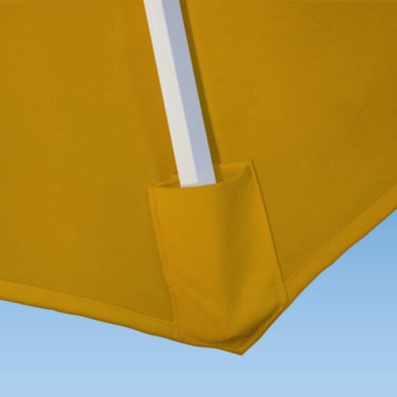 paramondo Sonnenschirm Bespannung für parapenda Ampelschirm Ø 3,5 m rund, mit Schirmbelüftung, Waschbar, Gelb