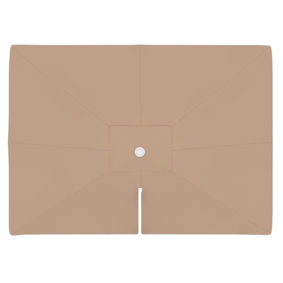 paramondo Sonnenschirm Bespannung für parapenda Ampelschirm 4 x 3 m rechteckig, mit Schirmbelüftung, Waschbar, Creme