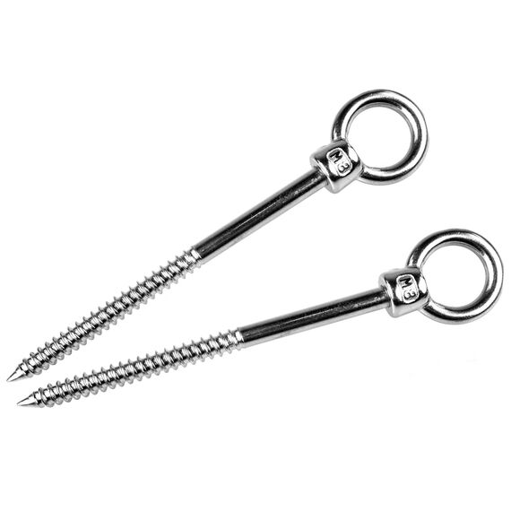 CelinaSun Sonnensegel Zubehör Set 2X Ringschraube spitz Edelstahl V2A Sonnenschutz Befestigung Segel Montage Werkzeug